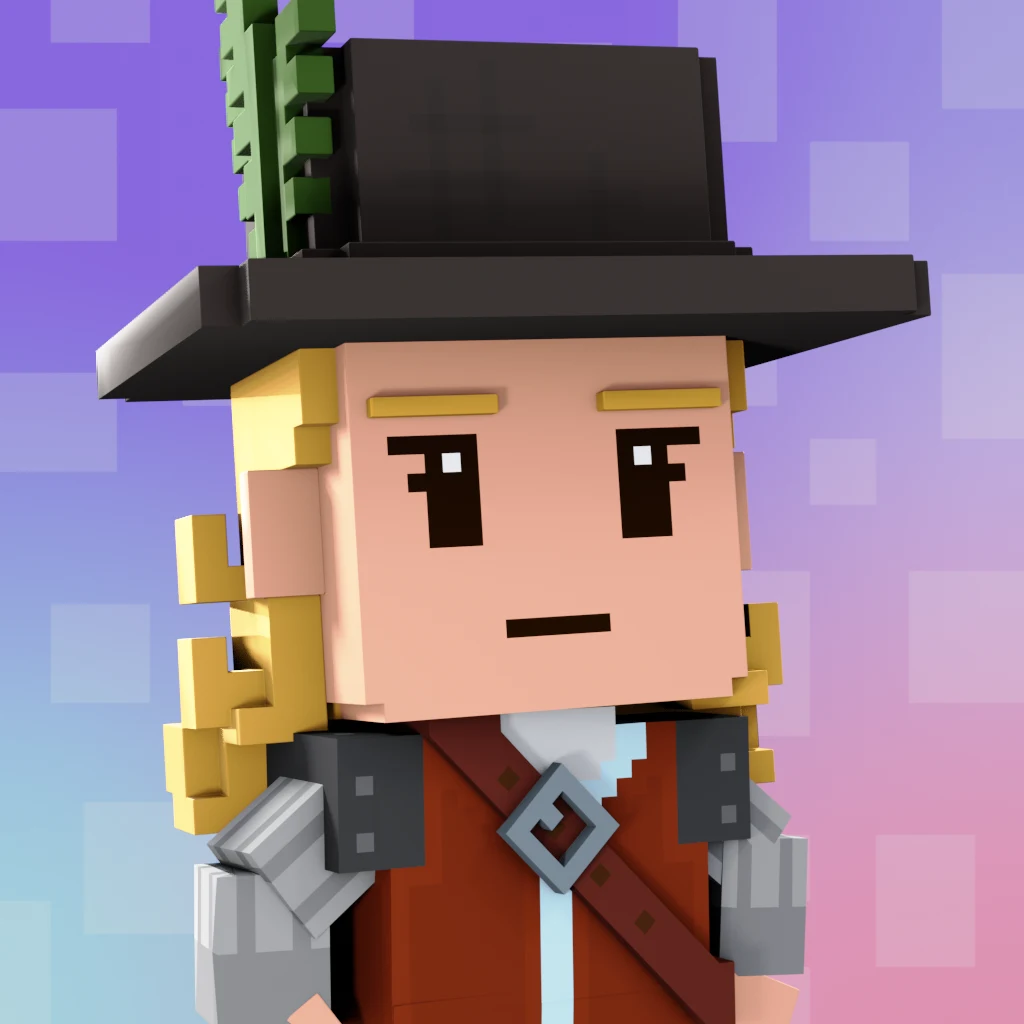 Pirate #8039 voxel render