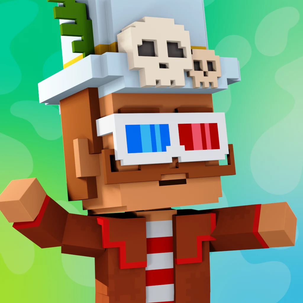 Pirate #8042 voxel render