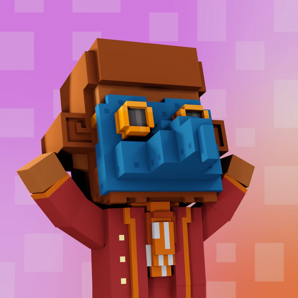 Pirate #8044 voxel render