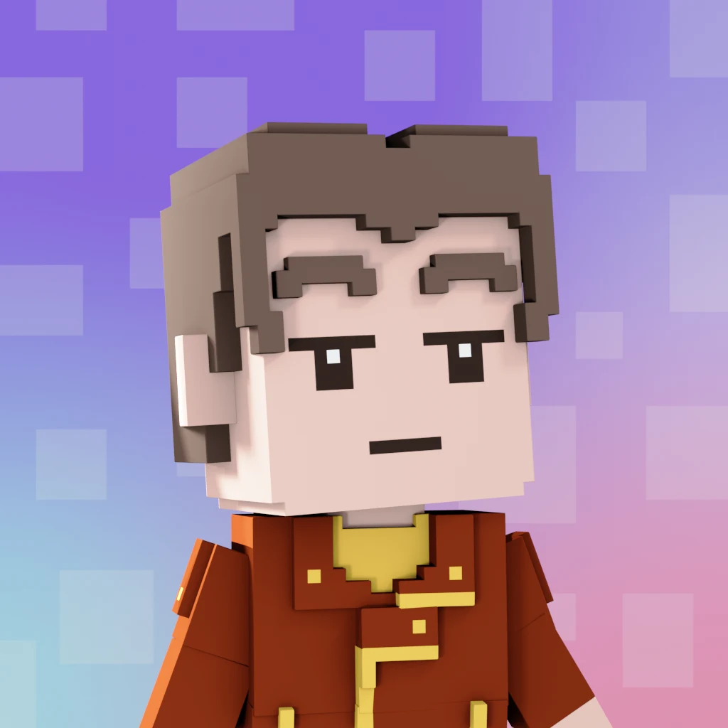 Pirate #8050 voxel render