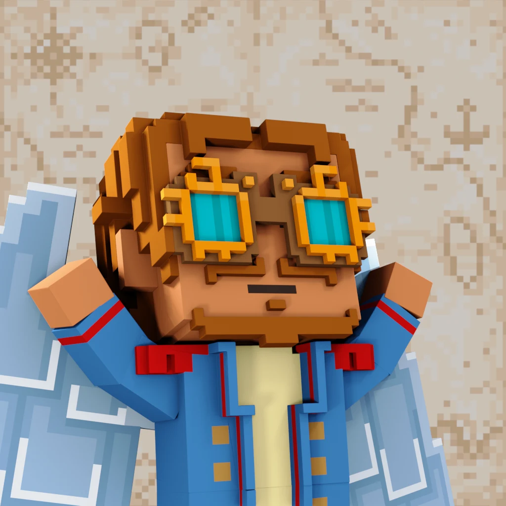 Pirate #8055 voxel render