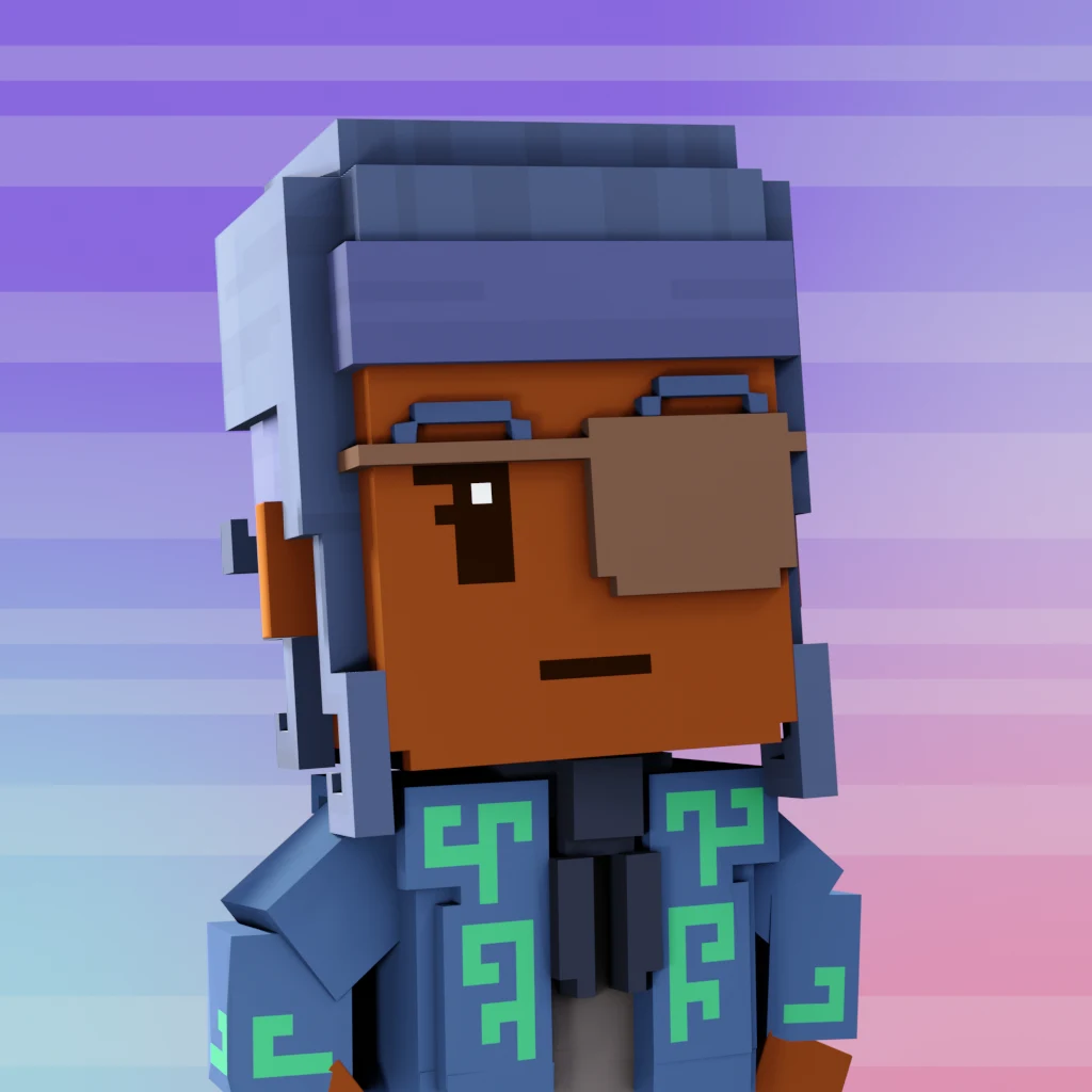 Pirate #8064 voxel render