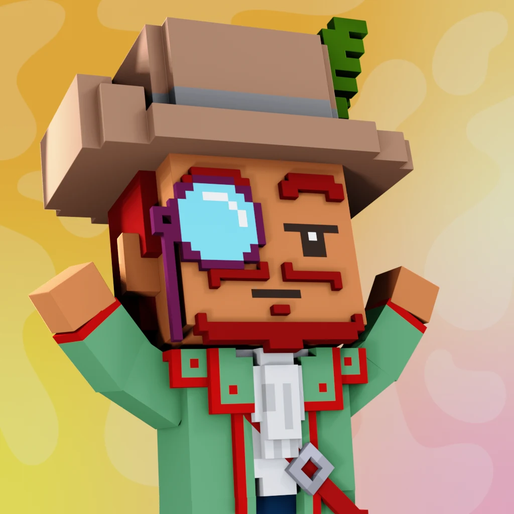 Pirate #8067 voxel render