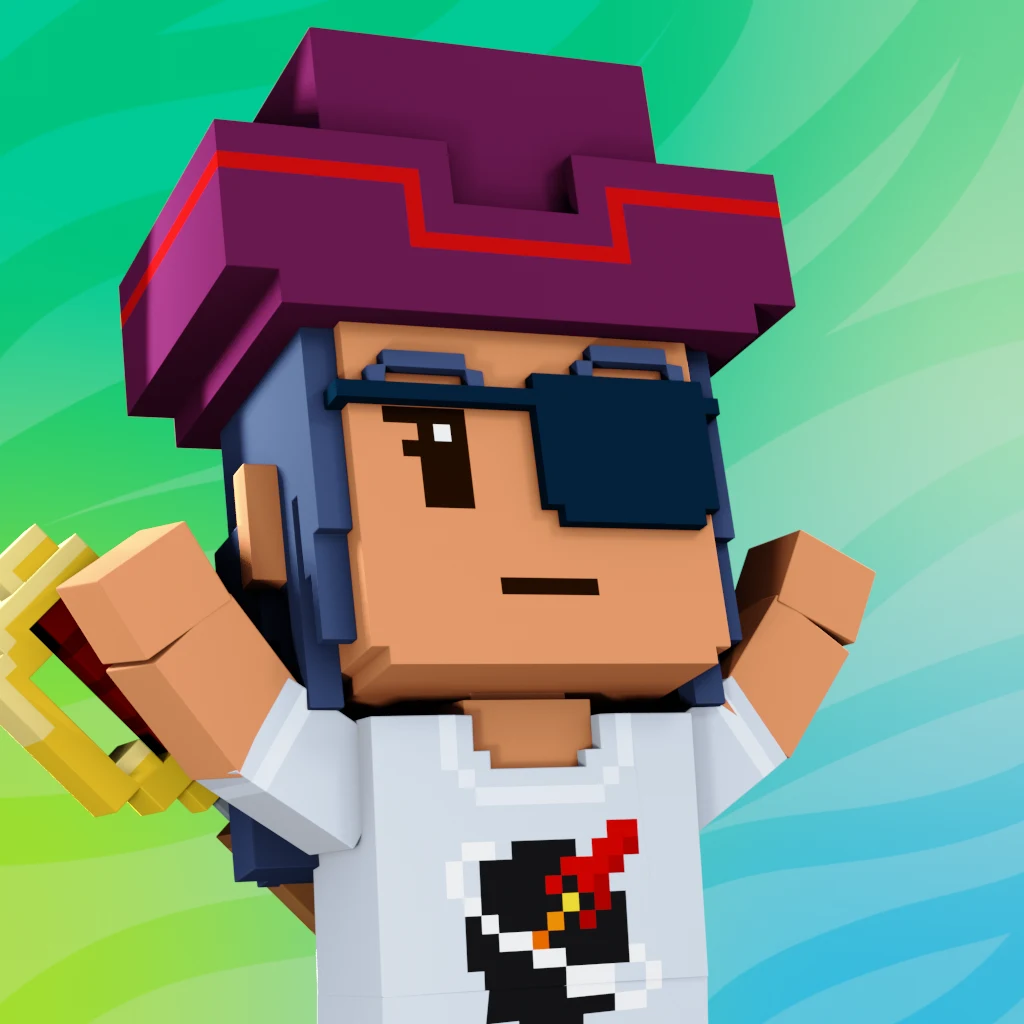 Pirate #8070 voxel render