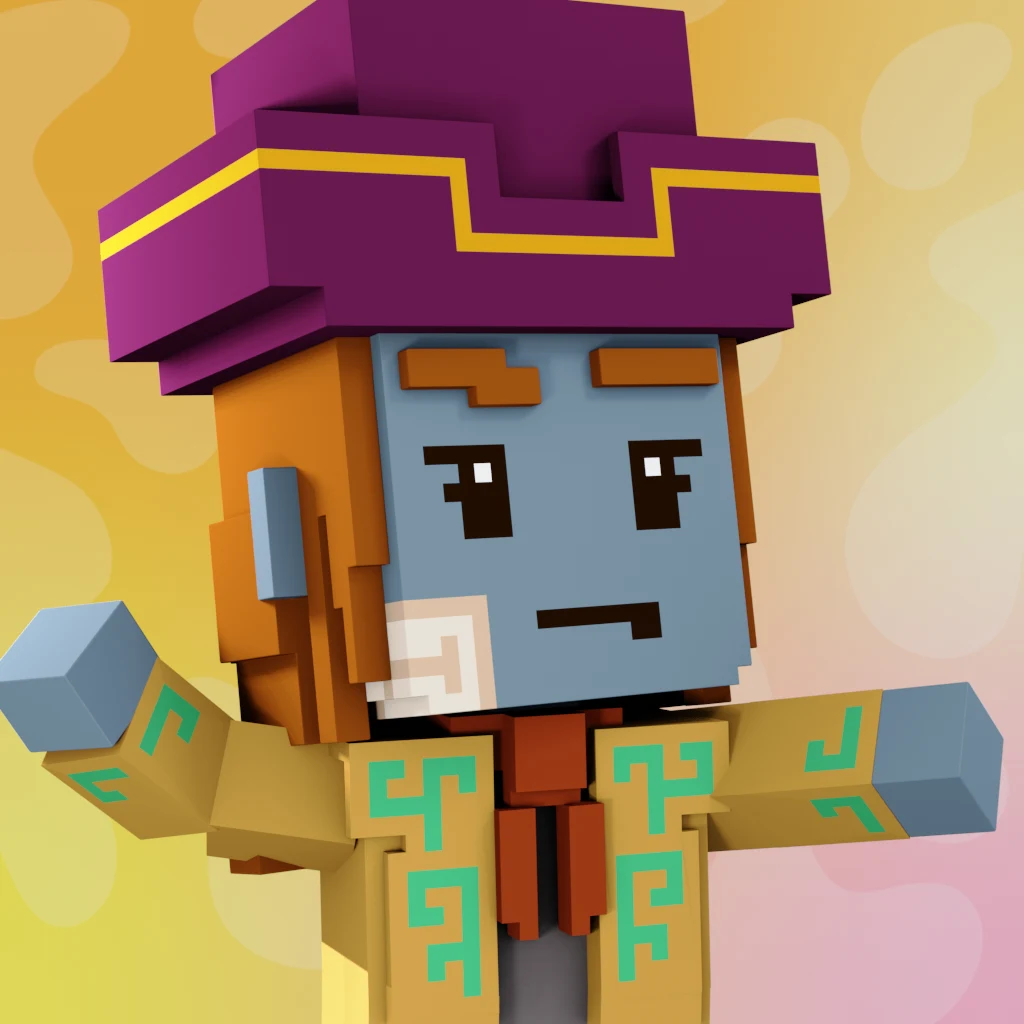 Pirate #8073 voxel render
