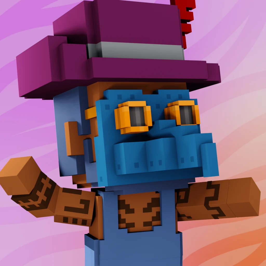 Pirate #8074 voxel render
