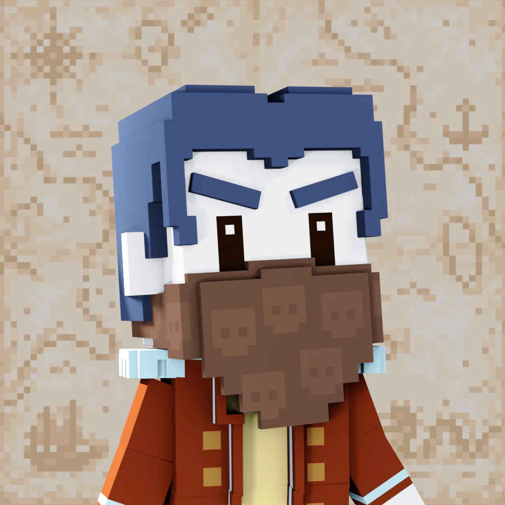 Pirate #8077 voxel render