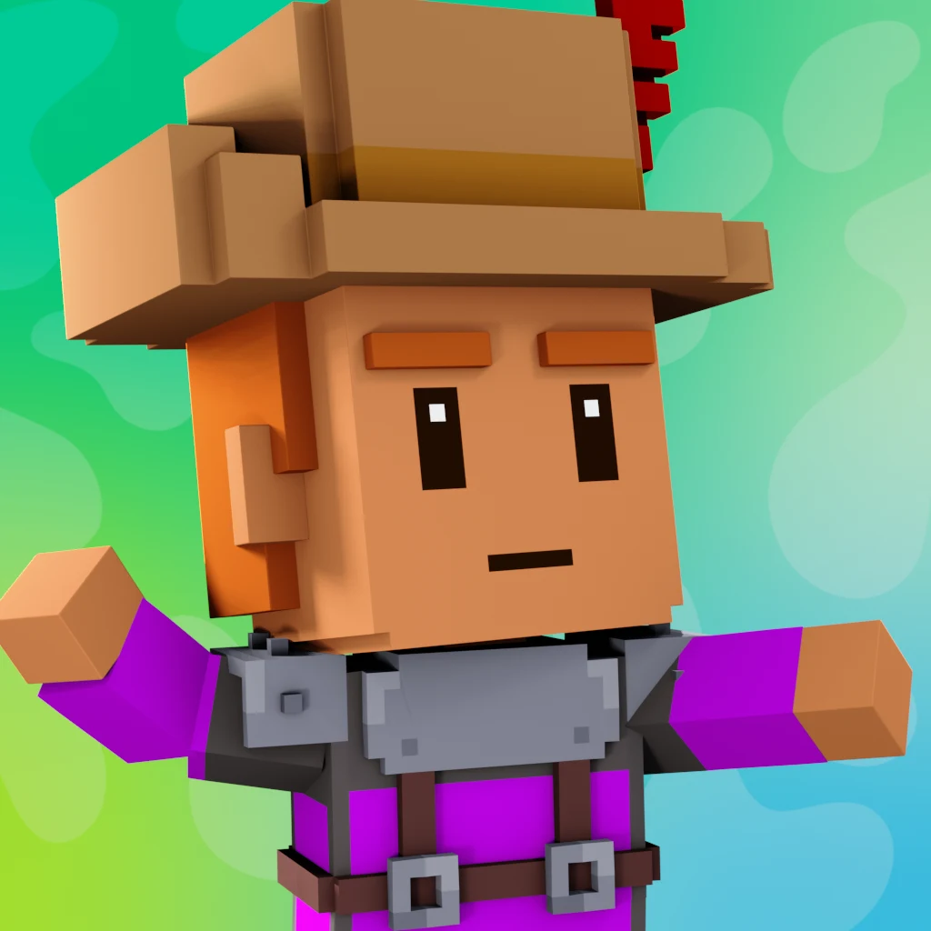 Pirate #8078 voxel render