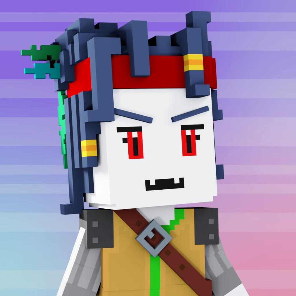 Pirate #808 voxel render