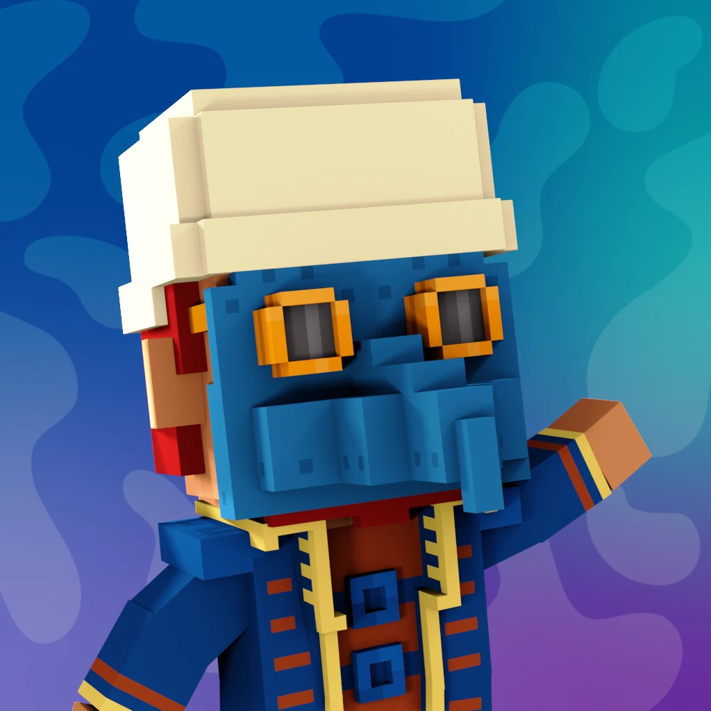 Pirate #8088 voxel render