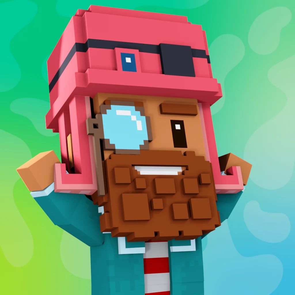 Pirate #8089 voxel render
