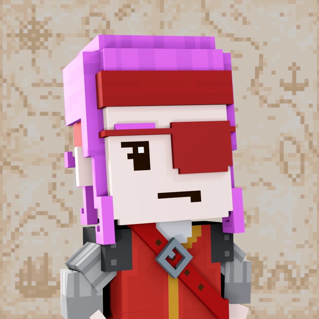 Pirate #8094 voxel render