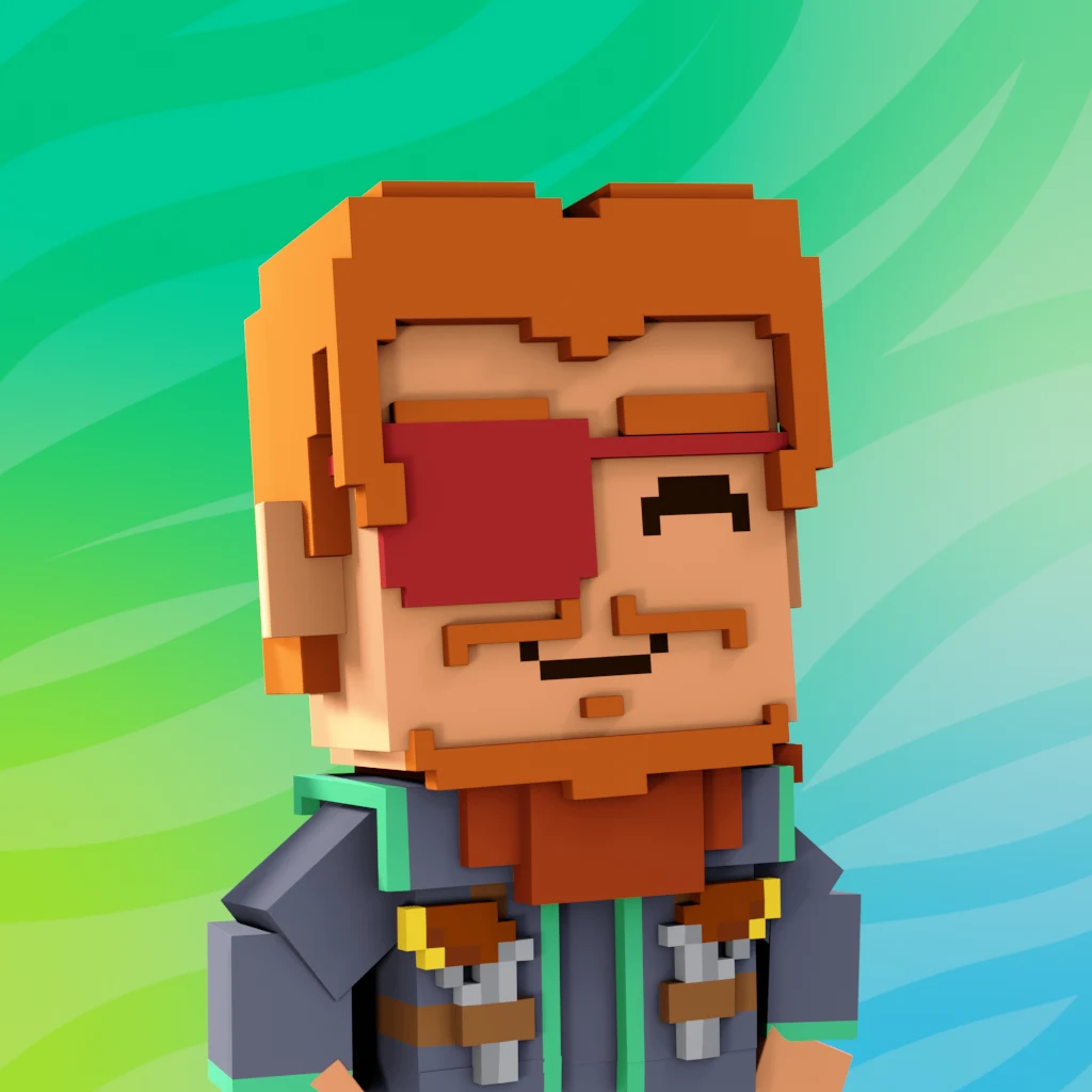 Pirate #8096 voxel render