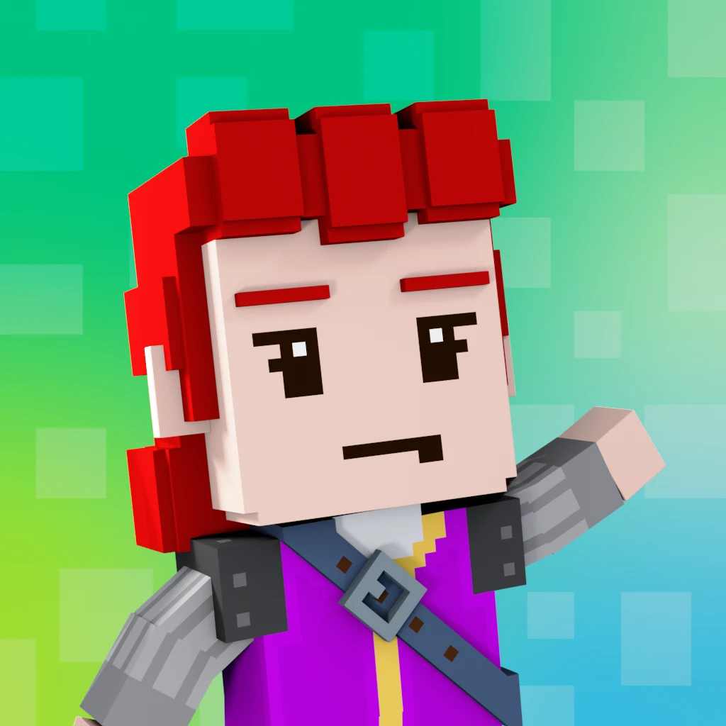 Pirate #8099 voxel render