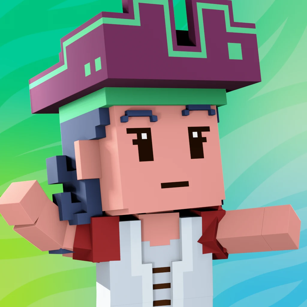 Pirate #8102 voxel render