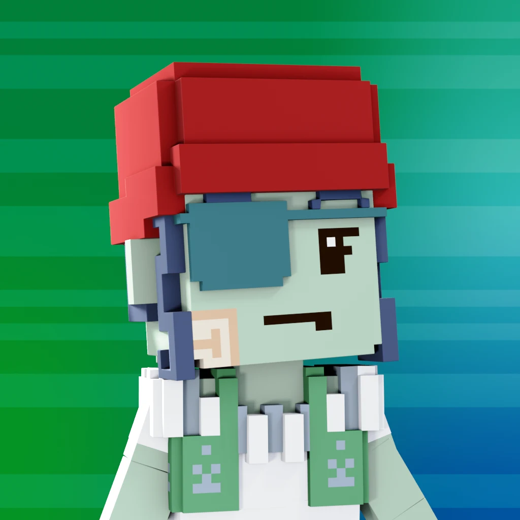 Pirate #8112 voxel render