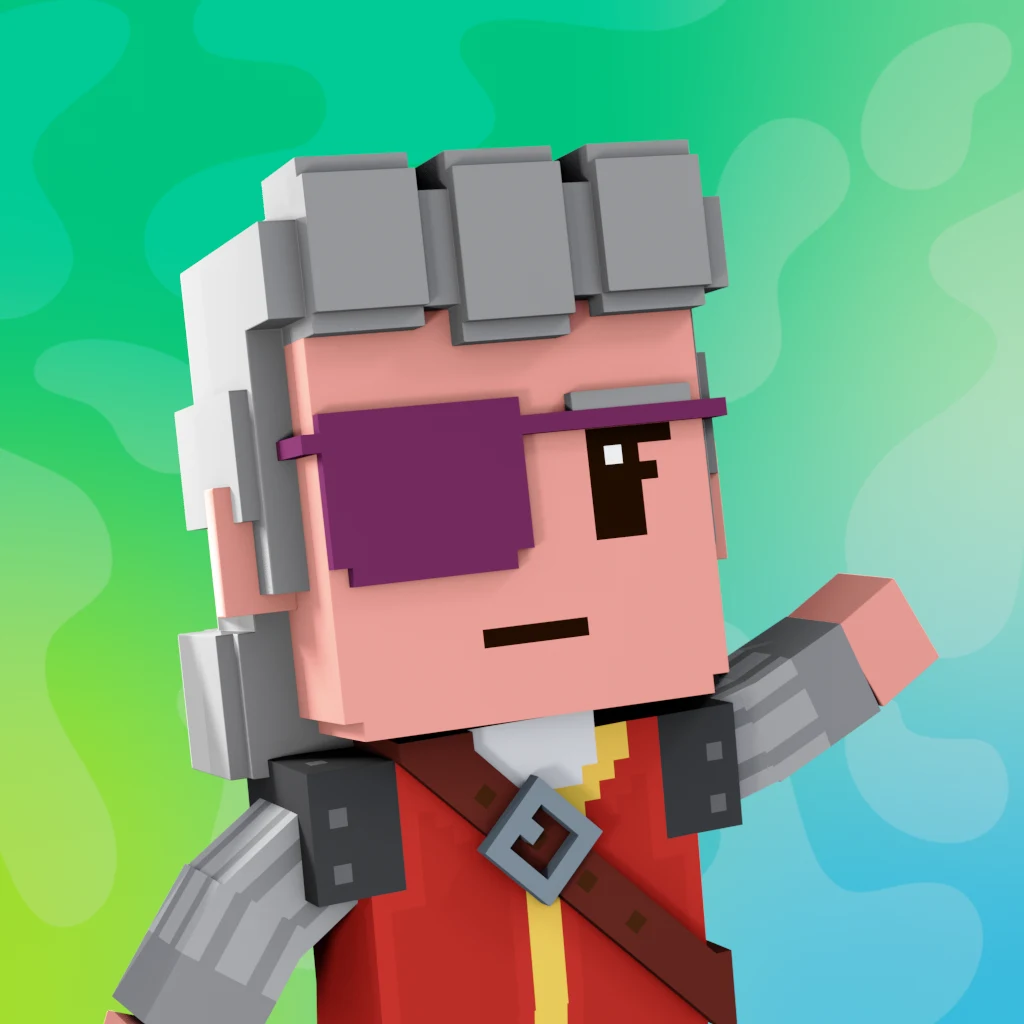 Pirate #8117 voxel render