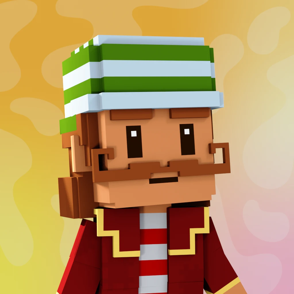 Pirate #8119 voxel render