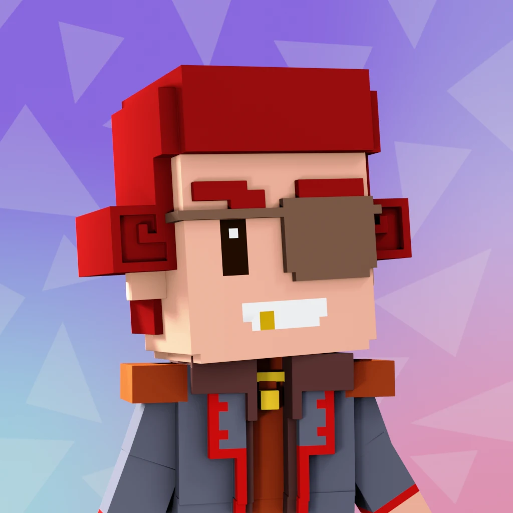 Pirate #8123 voxel render