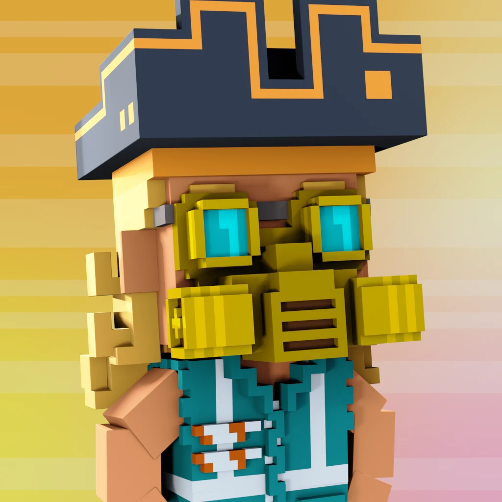 Pirate #8124 voxel render