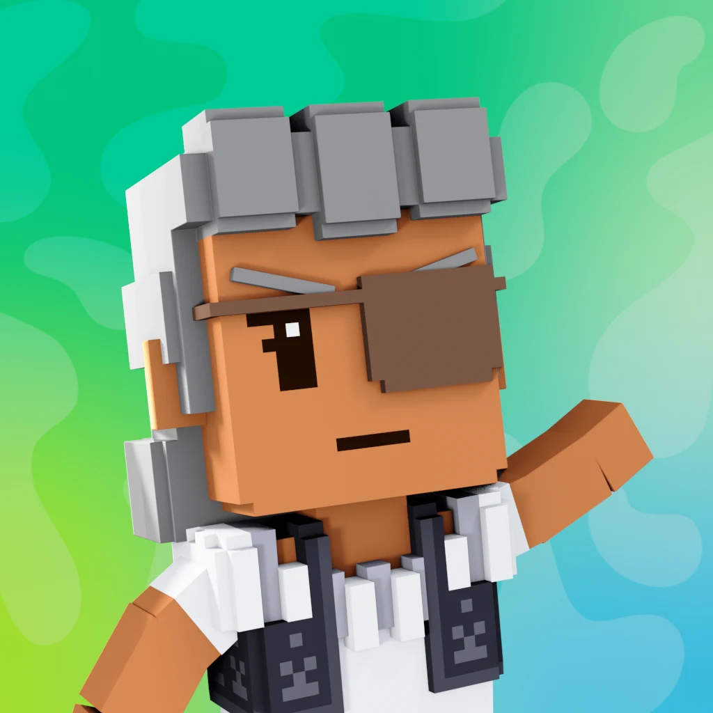 Pirate #8126 voxel render