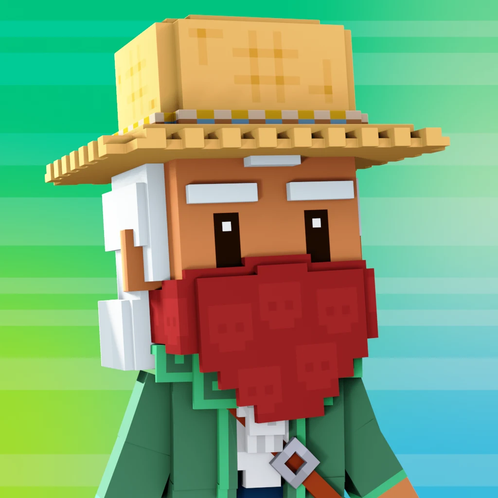 Pirate #8132 voxel render