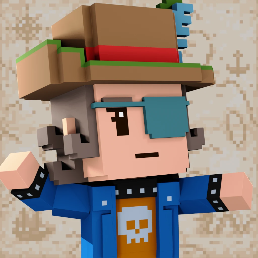 Pirate #8134 voxel render