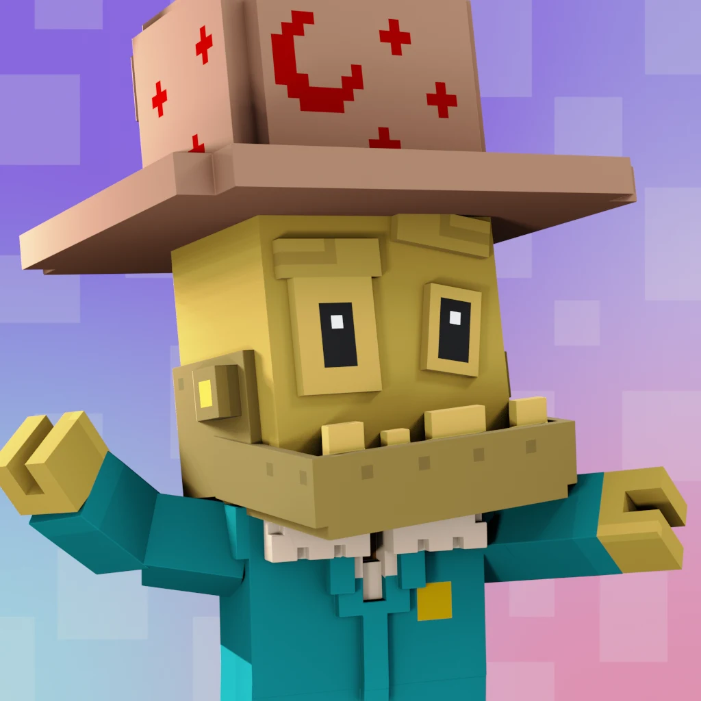 Pirate #8136 voxel render