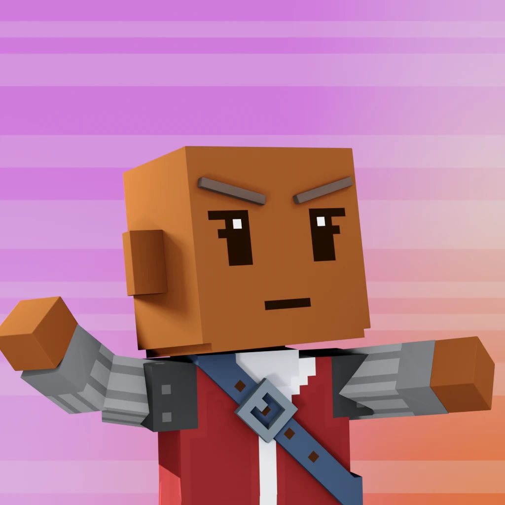 Pirate #8137 voxel render