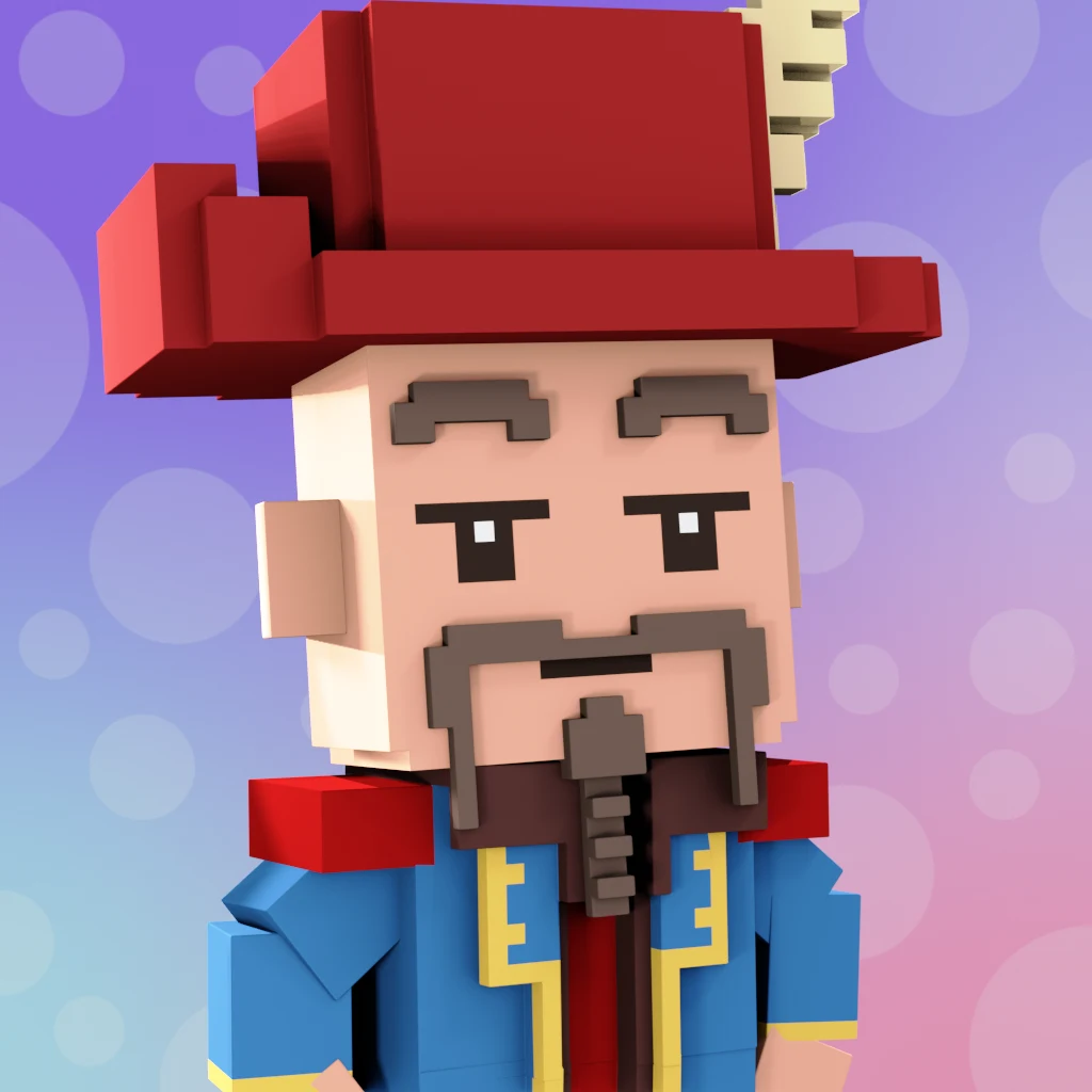 Pirate #8146 voxel render