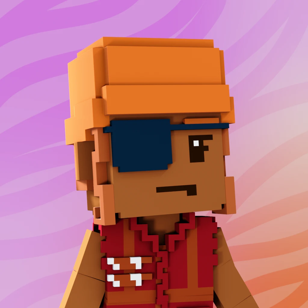 Pirate #8150 voxel render