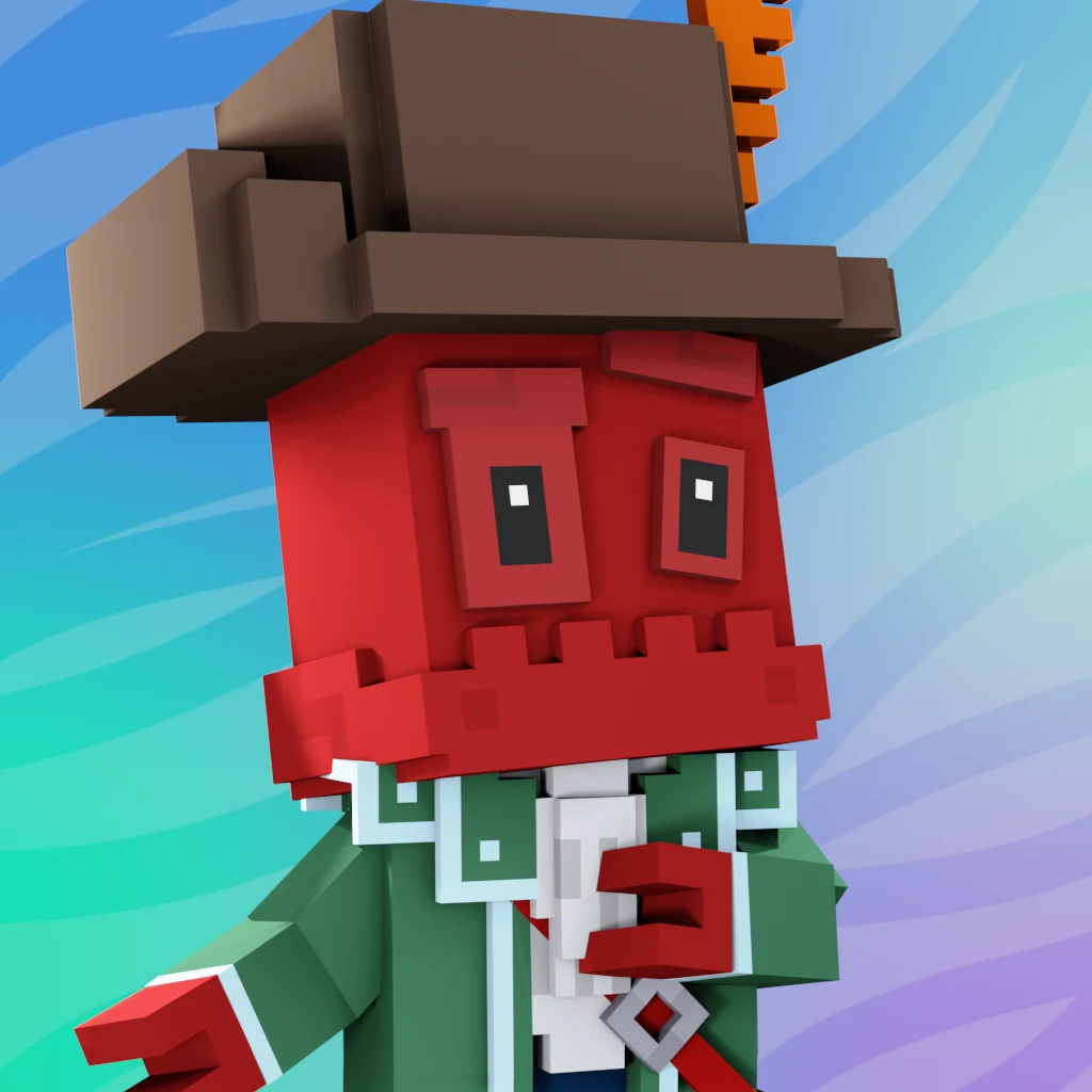 Pirate #8162 voxel render