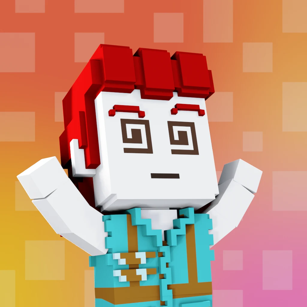 Pirate #8168 voxel render