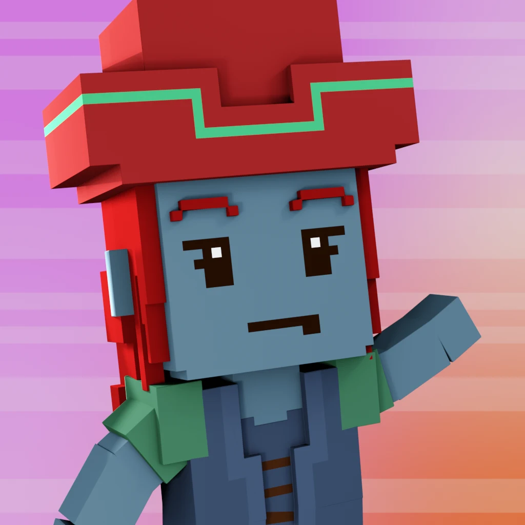 Pirate #8179 voxel render