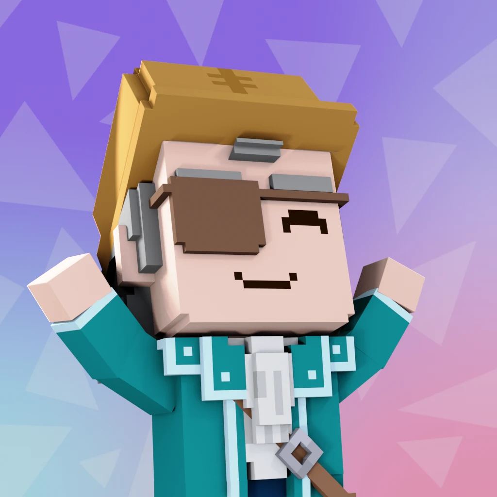 Pirate #818 voxel render