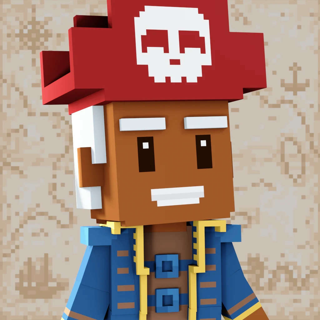 Pirate #8186 voxel render