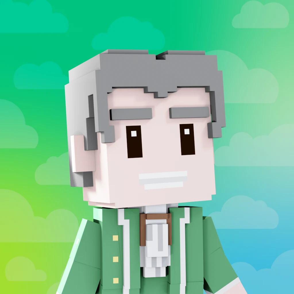 Pirate #8187 voxel render