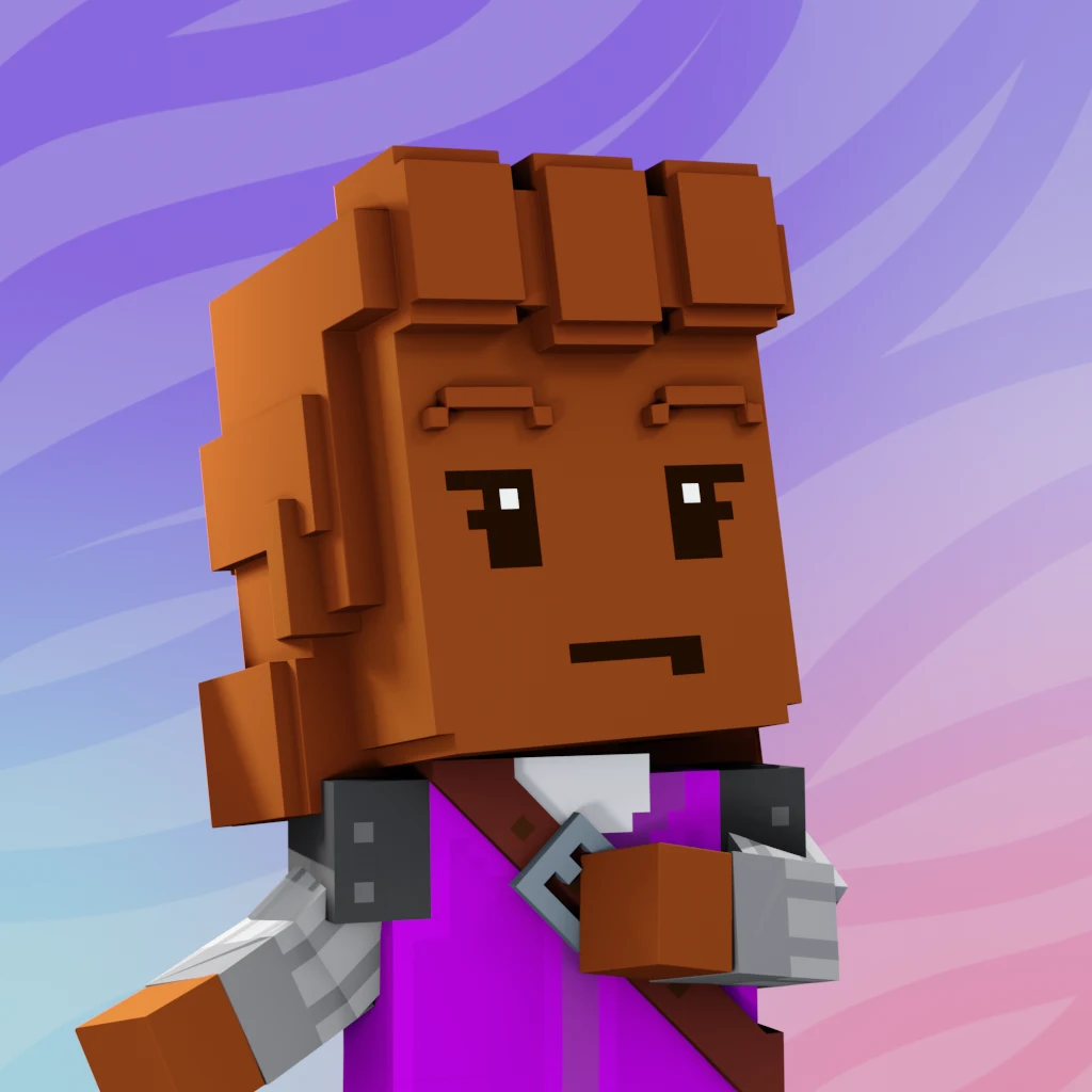 Pirate #8191 voxel render