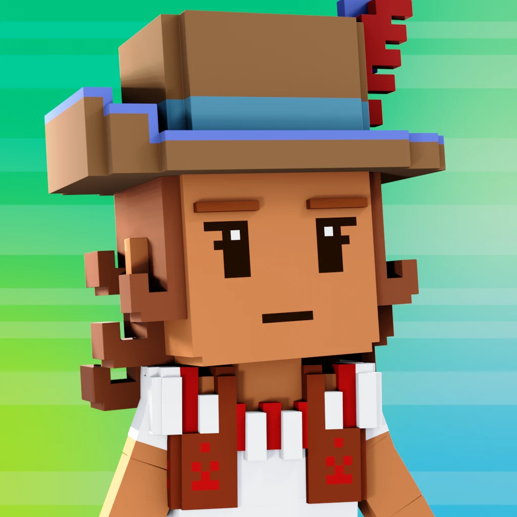 Pirate #8193 voxel render