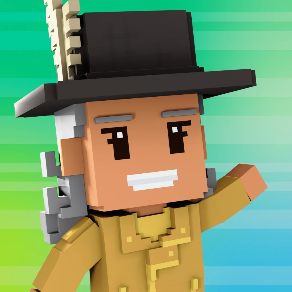 Pirate #8197 voxel render
