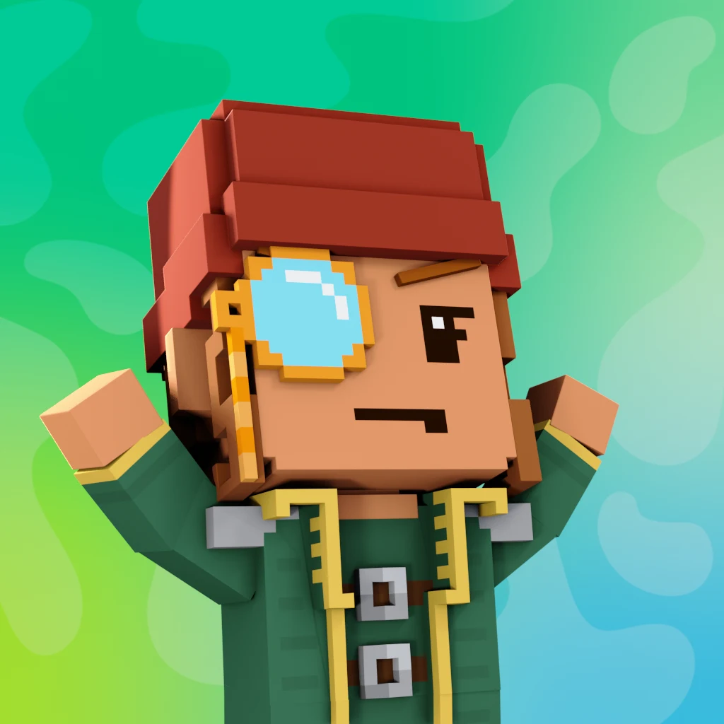 Pirate #8198 voxel render