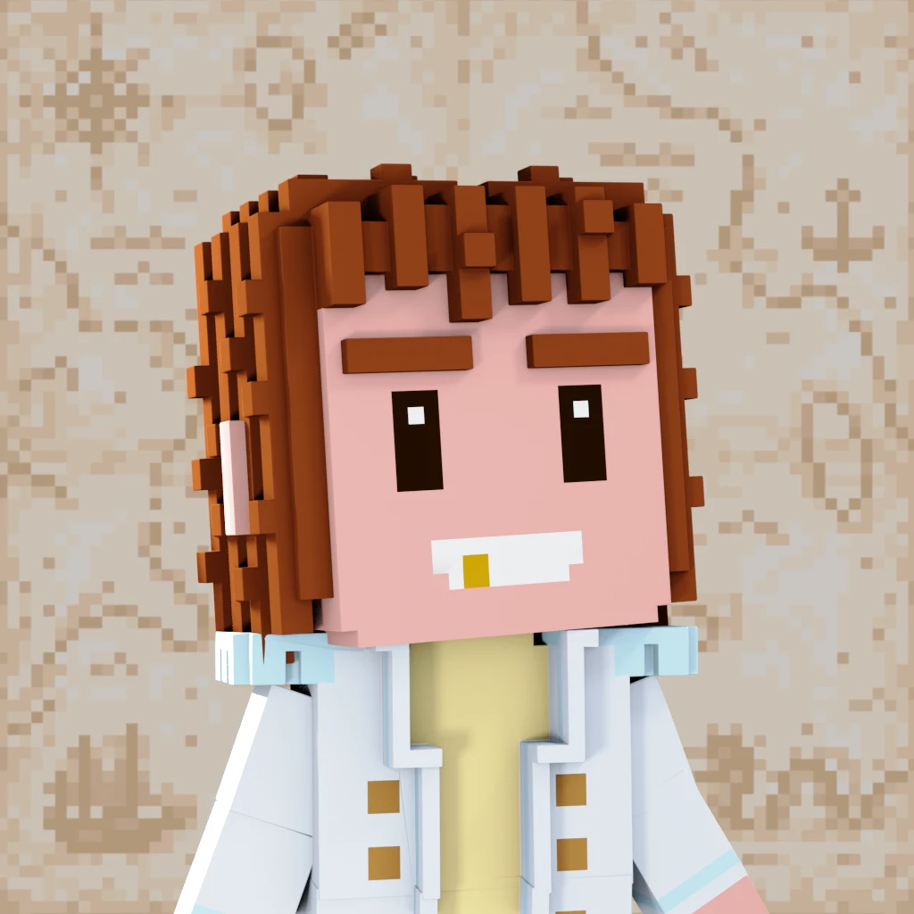 Pirate #8201 voxel render