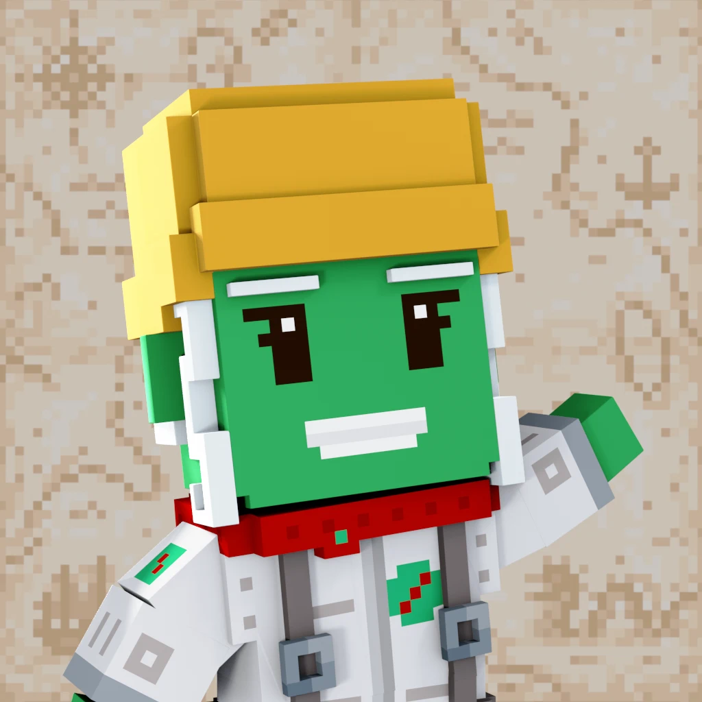 Pirate #8202 voxel render