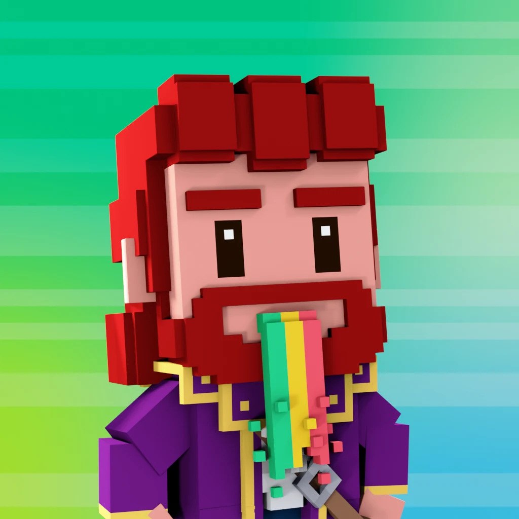 Pirate #8207 voxel render