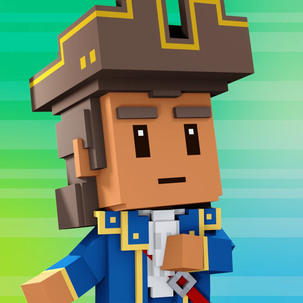Pirate #821 voxel render