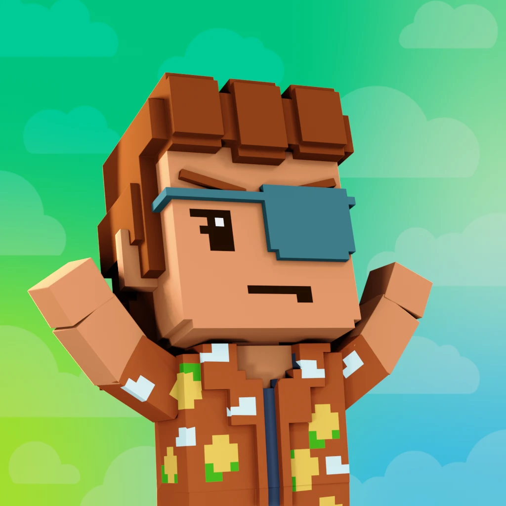 Pirate #8210 voxel render