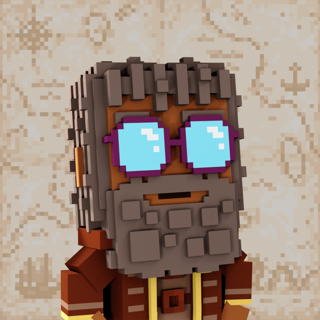 Pirate #8214 voxel render