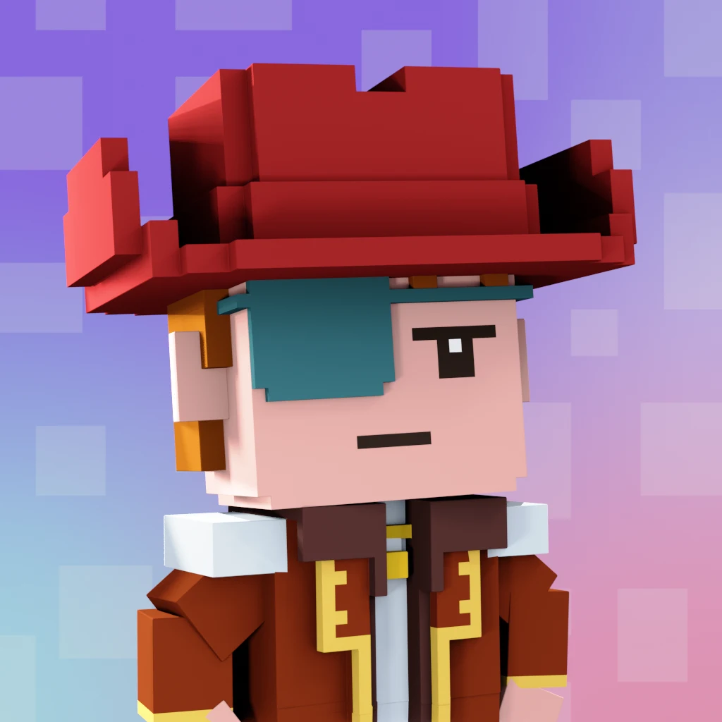 Pirate #822 voxel render