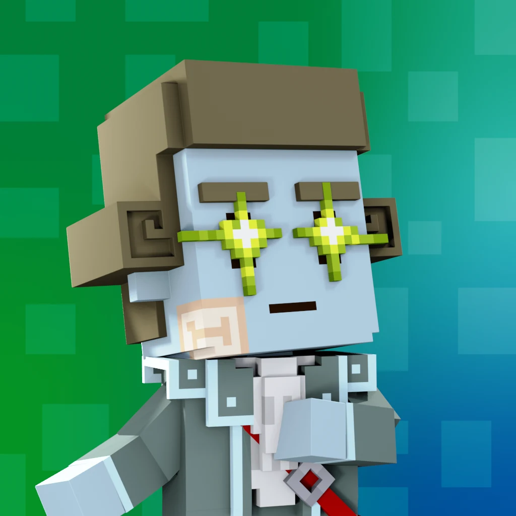 Pirate #8221 voxel render