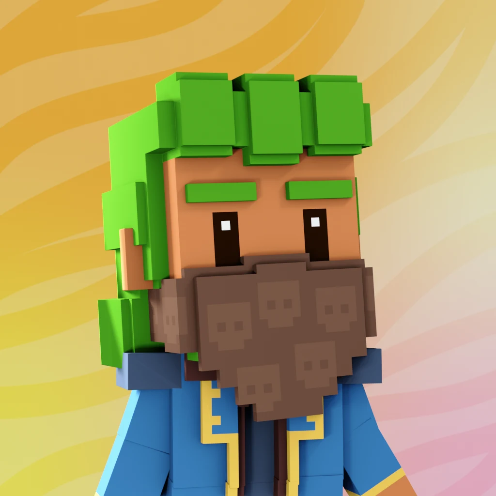 Pirate #8222 voxel render